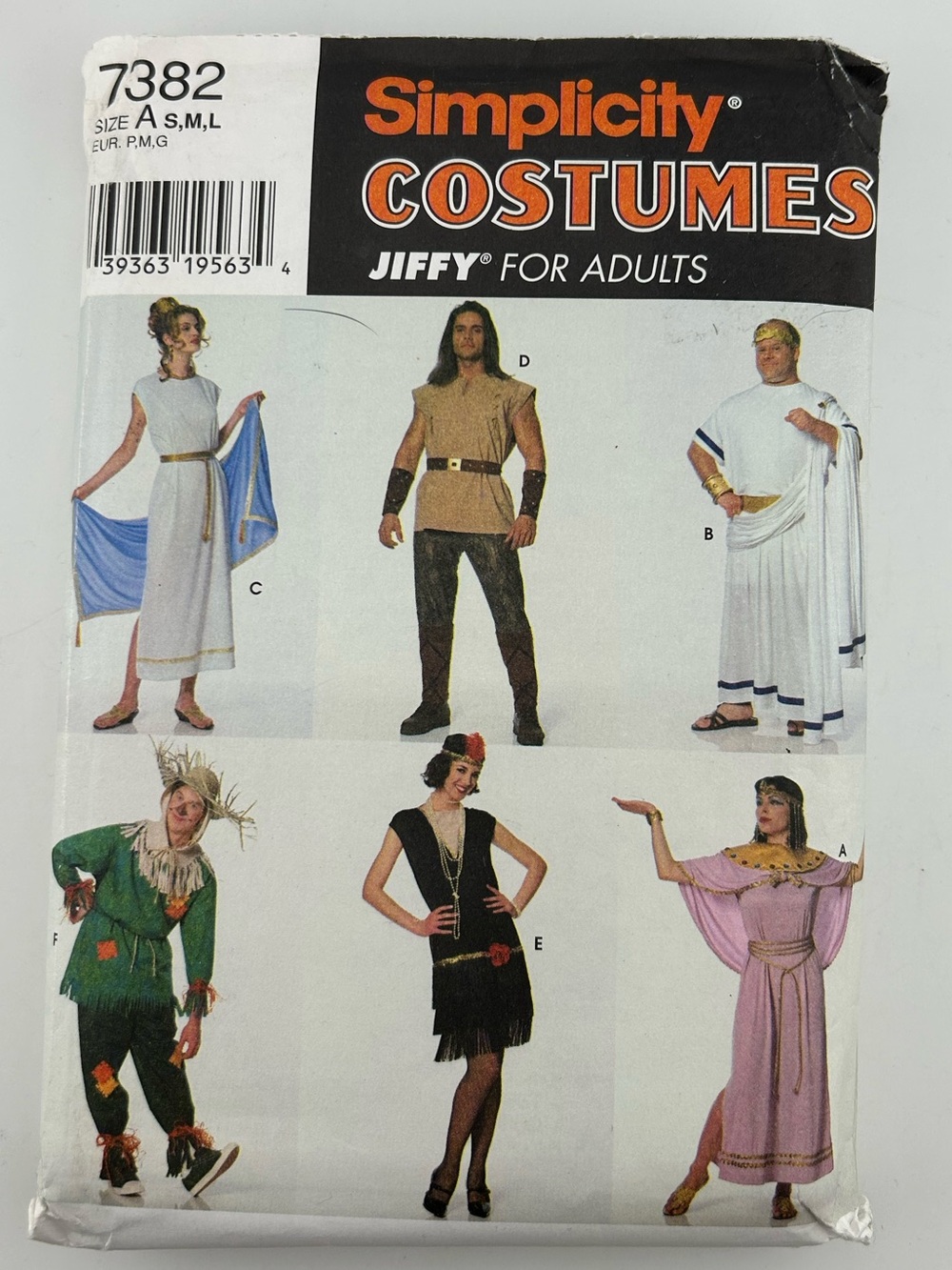 🪡 SIMPLICITY Adult Costumes Sewing Pattern 7382